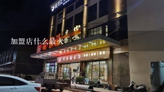 加盟店什么最火