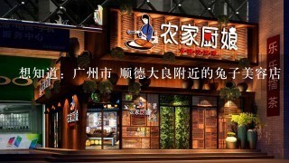 想知道：广州市 顺德大良附近的兔子美容店 在哪？