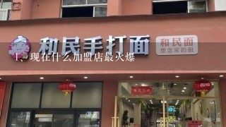 现在什么加盟店最火爆