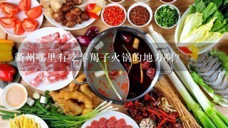 衢州哪里有吃羊羯子火锅的地方啊？