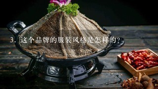 3. 这个品牌的服装风格是怎样的？