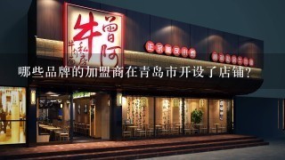 哪些品牌的加盟商在青岛市开设了店铺？