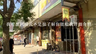 我对盈利模式不是很了解你能给我详细介绍一下吗